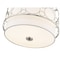 Z-Lite Kendall 3 Light Pendant, Brushed Nickel & White 197-17BN - alternate 8
